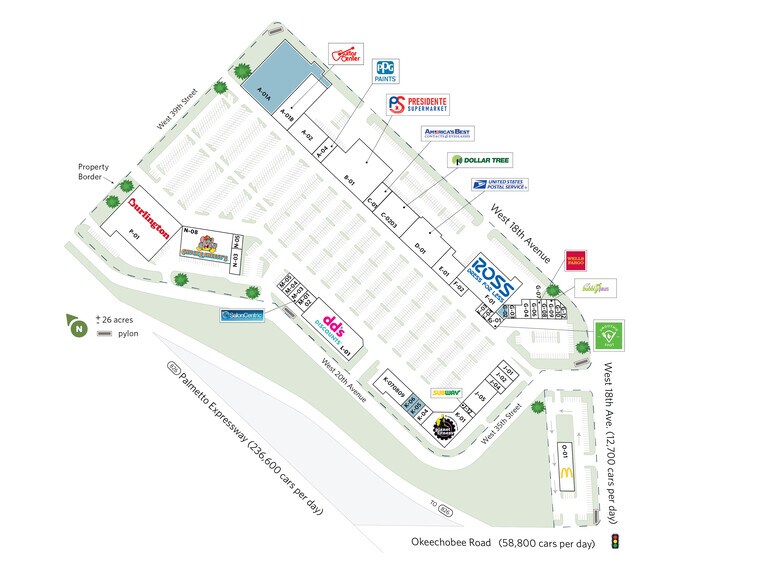 3250 W 18th St, Hialeah, FL à louer - Plan de site – Image 2 sur 19