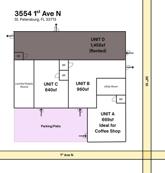 3554 1st Ave N, Saint Petersburg, FL à louer - Photo de l’immeuble – Image 3 sur 4