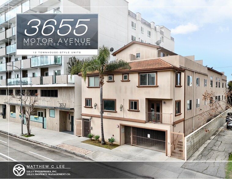 3655 Motor Ave, Los Angeles, CA à vendre - Photo de l’immeuble – Image 1 sur 29