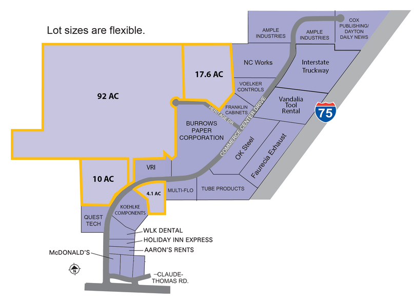 I-75 & State Route 73, Franklin, OH à vendre - Plan de site – Image 2 sur 2