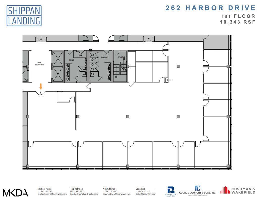 208 Harbor Dr, Stamford, CT à louer Plan d’étage– Image 1 sur 1