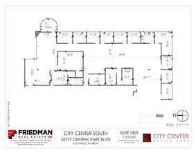 26777-26999 Central Park Blvd, Southfield, MI à louer Plan d’étage– Image 1 sur 3