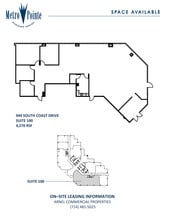 949 S Coast Dr, Costa Mesa, CA à louer Plan d’étage– Image 1 sur 1