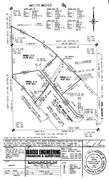 Lambert Dr, Howell, MI à vendre - Plan cadastral – Image 2 sur 2