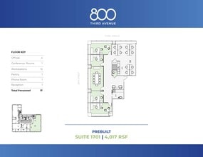 800 Third Ave, New York, NY à louer Plan d’étage– Image 1 sur 5
