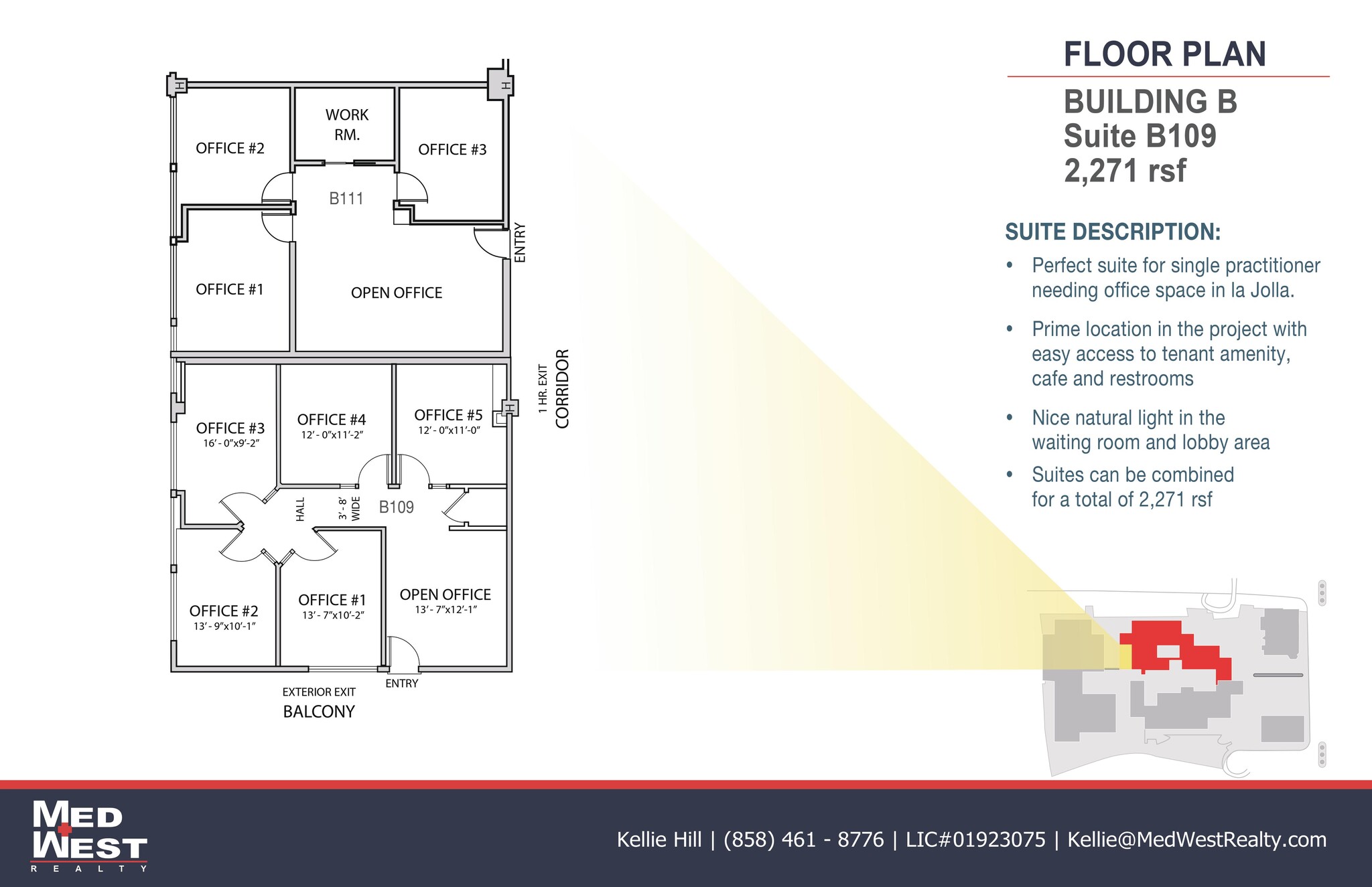 8950 Villa La Jolla Dr, La Jolla, CA à louer Plan d’étage– Image 1 sur 1