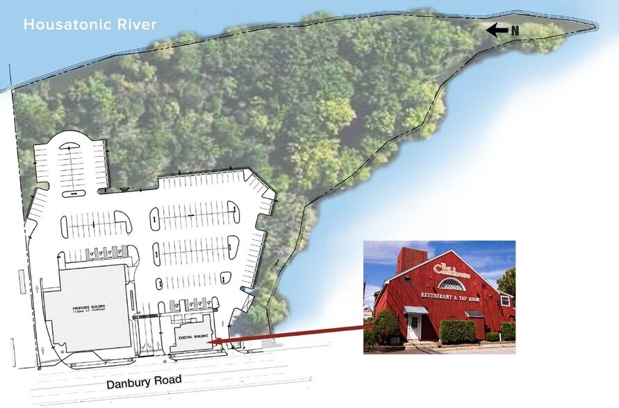 29-31 Danbury Rd, New Milford, CT à vendre - Aérien – Image 2 sur 2