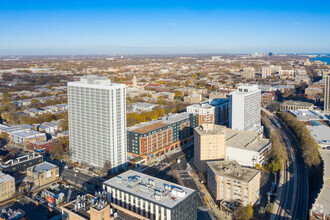 6418 N Sheridan Rd, Chicago, IL - VUE AÉRIENNE  vue de carte