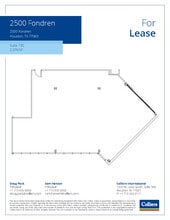 2500 Fondren Rd, Houston, TX à louer Plan d’étage– Image 1 sur 2