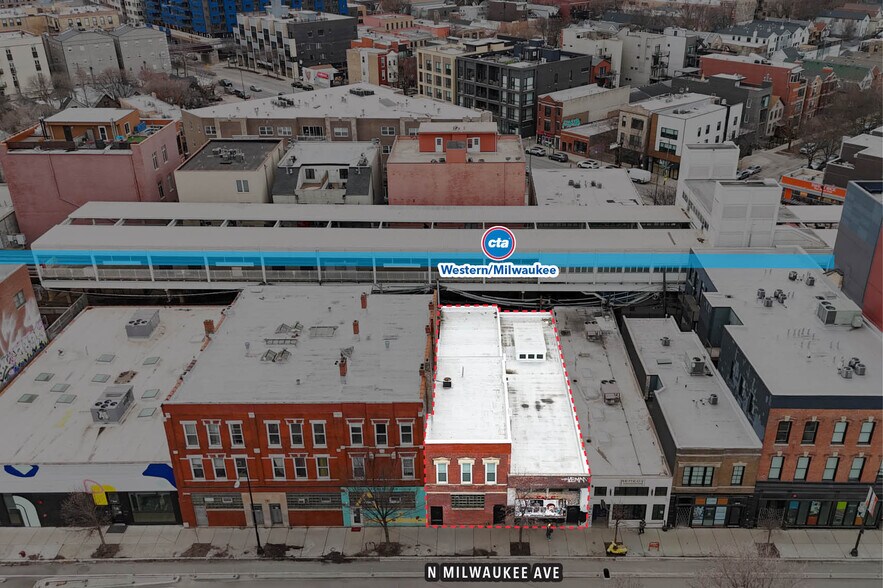 1906 N Milwaukee Ave, Chicago, IL à vendre - Aérien – Image 3 sur 8