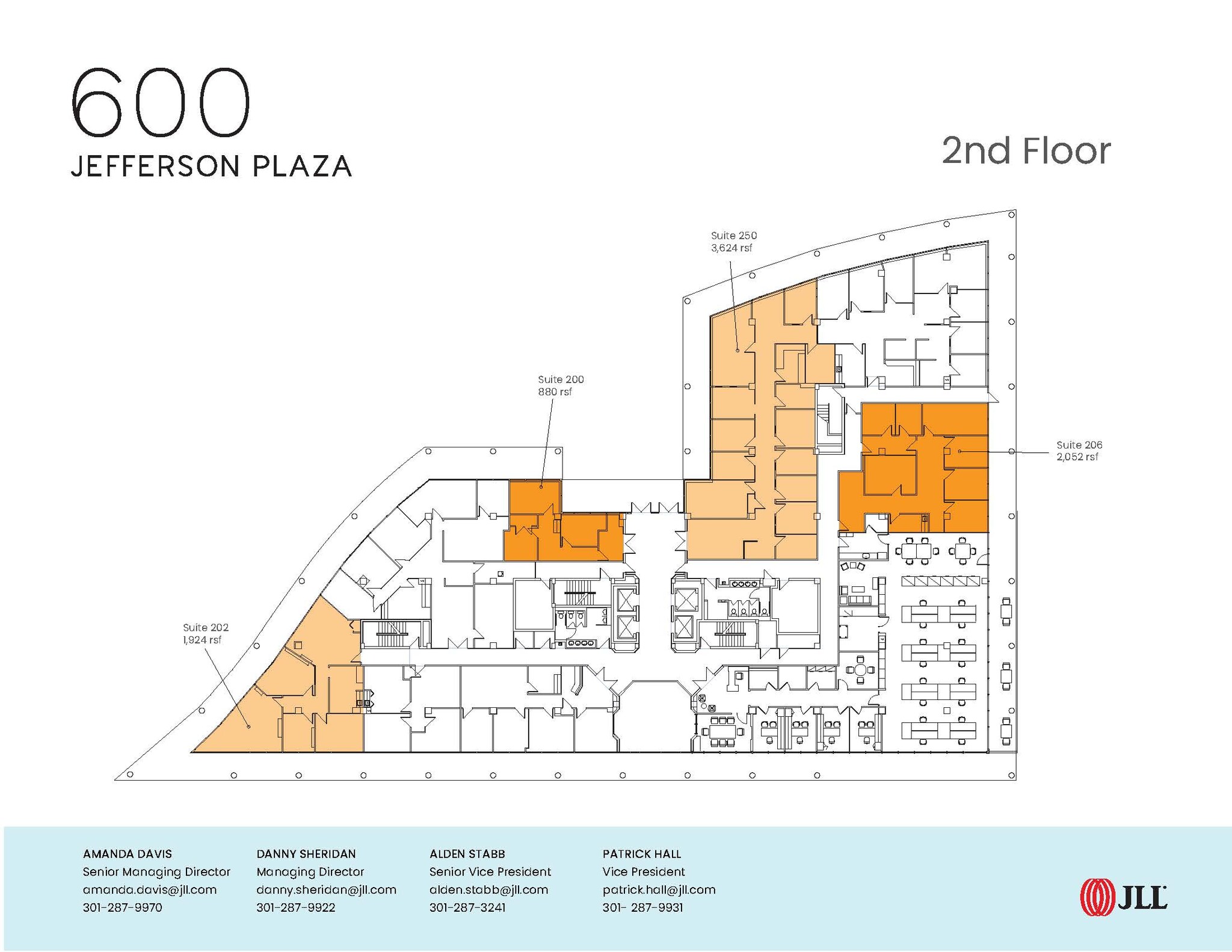 600 jefferson Plz, Rockville, MD à louer Plan d’étage– Image 1 sur 1