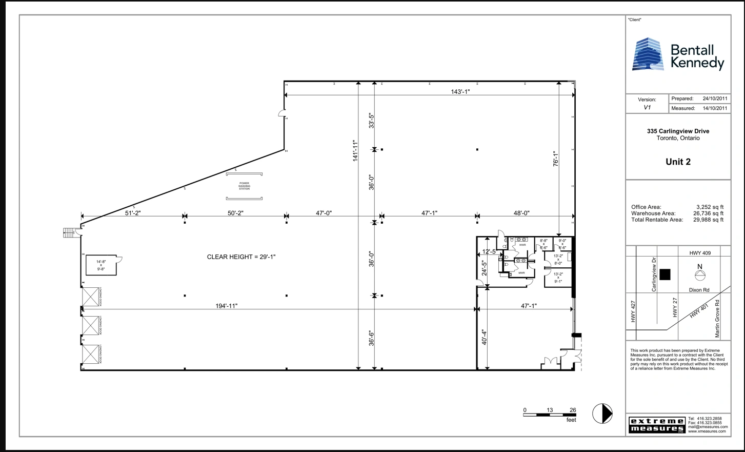 335 Carlingview Dr, Toronto, ON à louer Plan d’étage– Image 1 sur 1