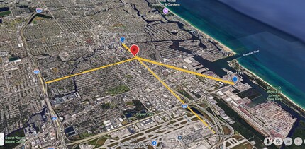 501 SE 12th St, Fort Lauderdale, FL - Vue aérienne  vue de carte