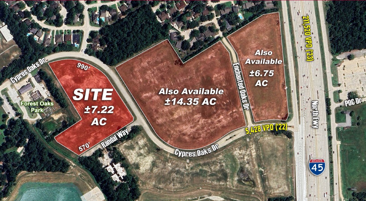 IH-45 @ Cypress Oaks Dr, Spring, TX à vendre Photo principale– Image 1 sur 3