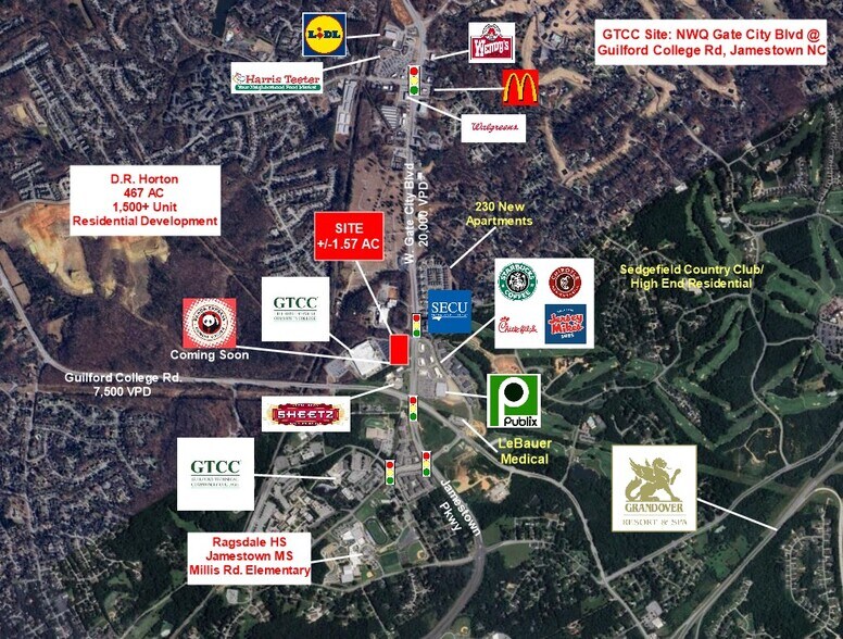6014-6016 W Gate City Blvd, Jamestown, NC à louer - Photo de l’immeuble – Image 2 sur 2