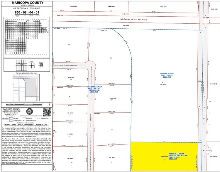 640 S 51st Ave, Phoenix, AZ à louer - Plan cadastral – Image 2 sur 5