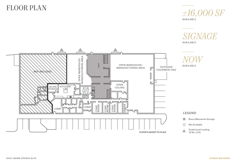 45445-45461 Warm Springs Blvd, Fremont, CA à louer - Plan d’étage – Image 2 sur 2