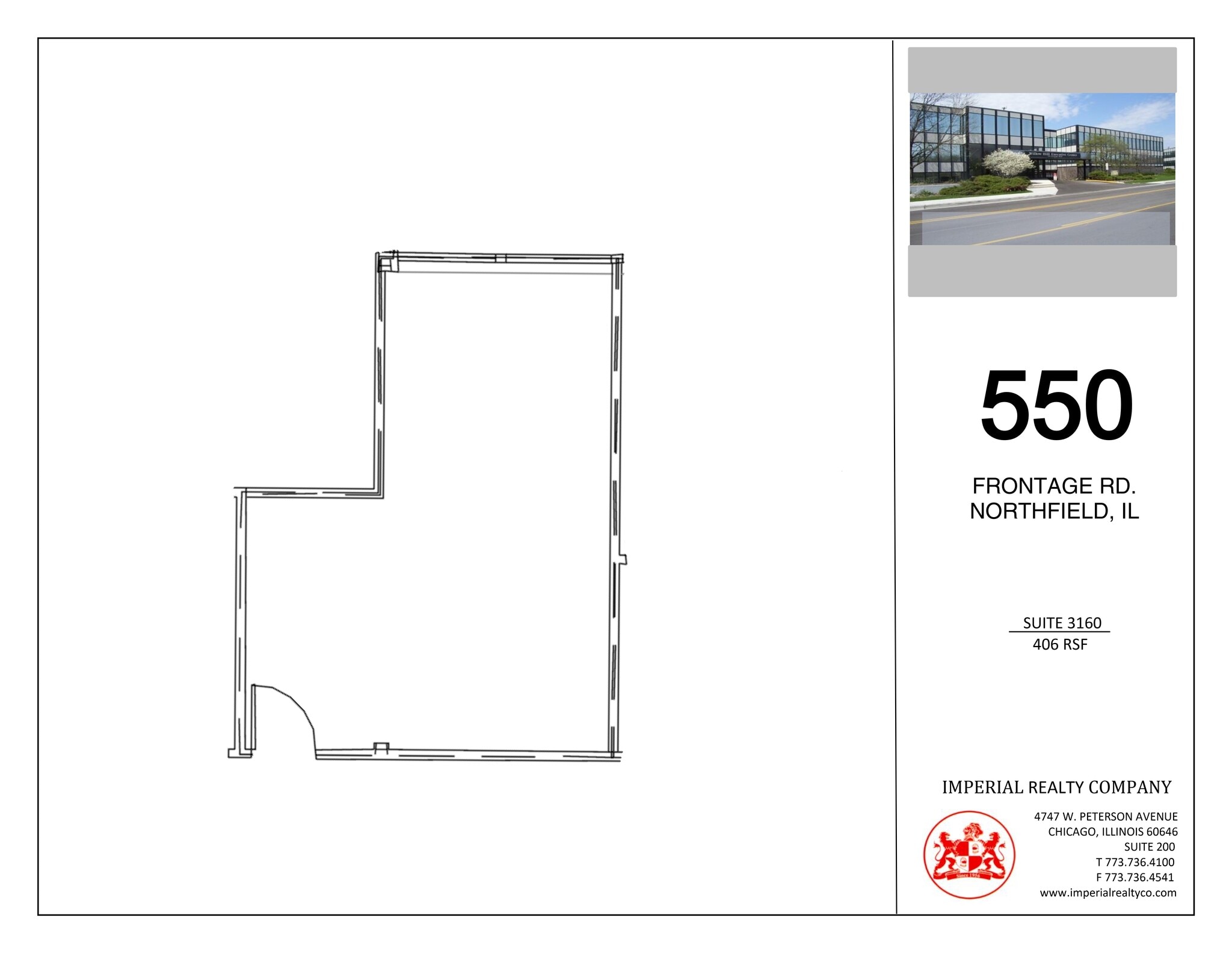540-550 W Frontage Rd, Northfield, IL à louer Plan de site– Image 1 sur 2