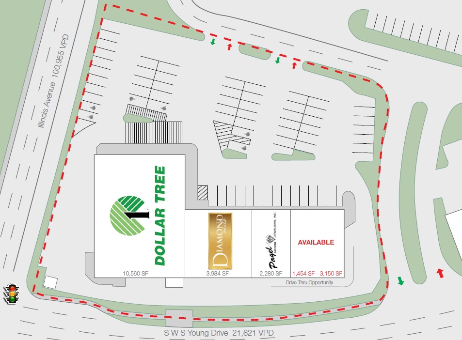 2102 S W S Young Dr, Killeen, TX à louer Plan d’étage– Image 1 sur 1