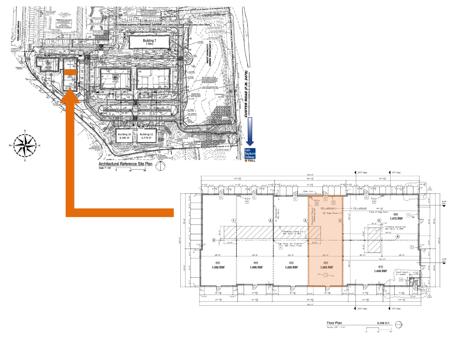 7101 Custer Rd, Frisco, TX à louer Plan d’étage– Image 1 sur 1
