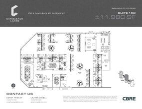 2850 E Camelback Rd, Phoenix, AZ à louer Plan d’étage– Image 1 sur 1