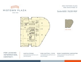 1360 Peachtree St NE, Atlanta, GA à louer Plan de site– Image 1 sur 1