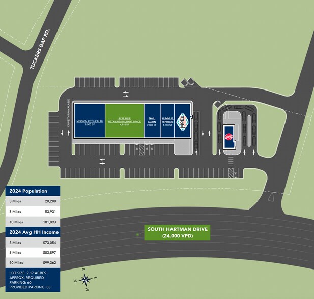 900 S Hartmann Dr, Lebanon, TN à louer - Plan de site – Image 3 sur 4