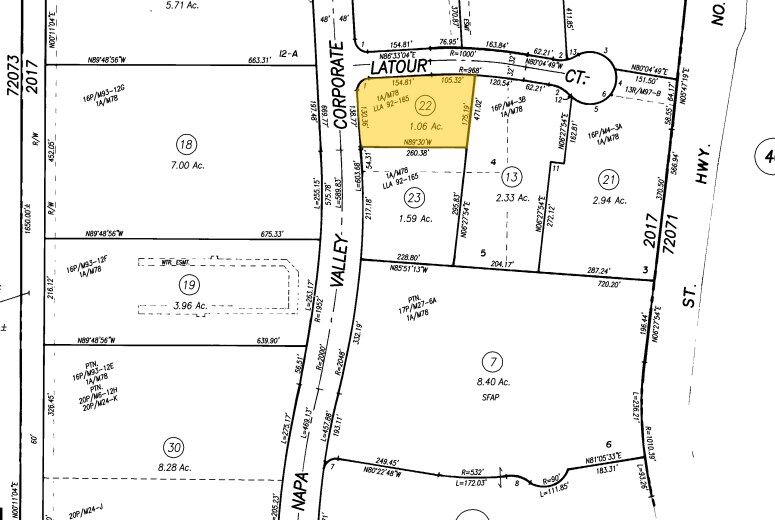 871 Latour Ct, Napa, CA à vendre - Plan cadastral – Image 1 sur 1