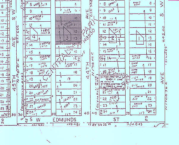 4727 44th Ave SW, Seattle, WA à louer - Plan cadastral – Image 2 sur 3