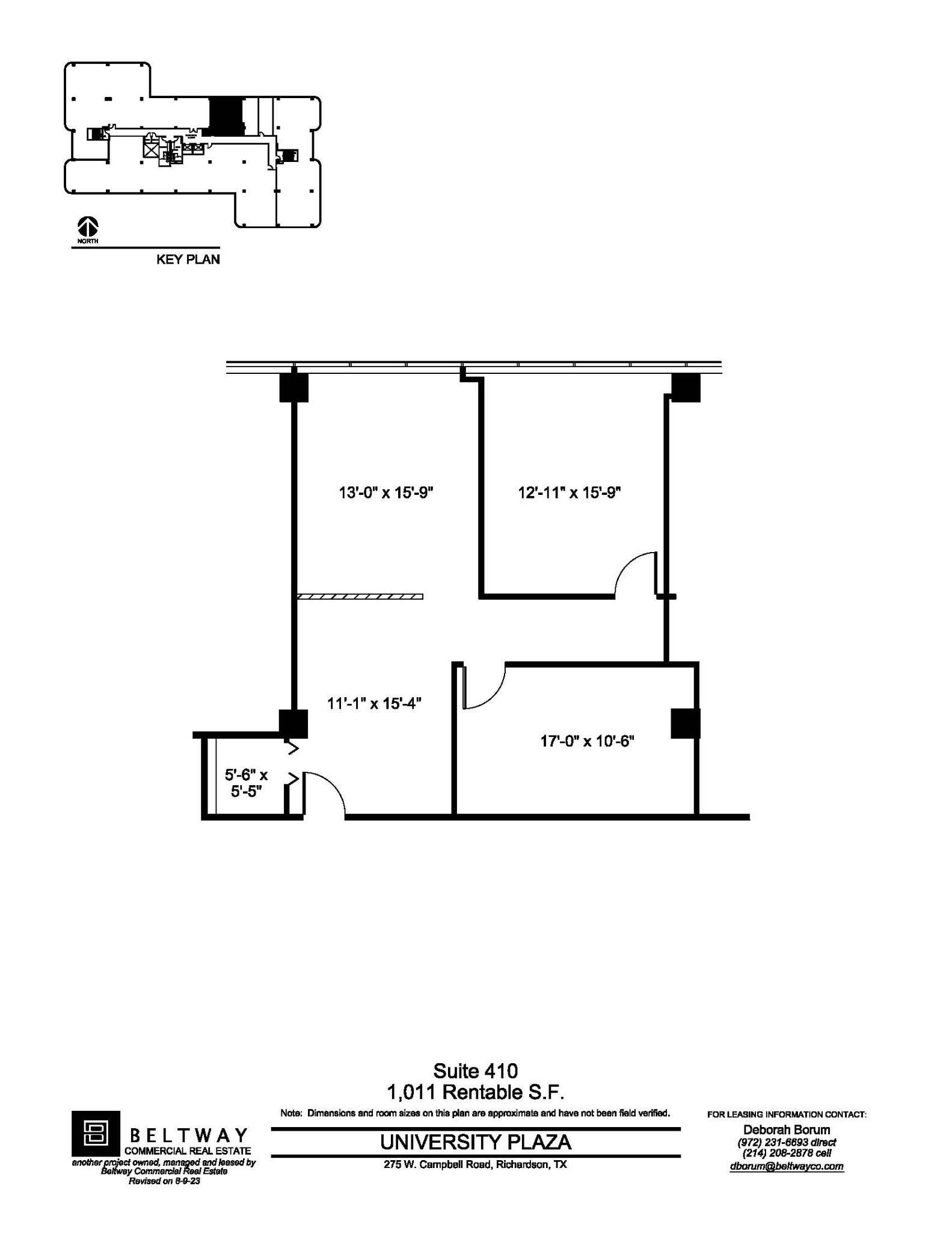 801 E Campbell Rd, Richardson, TX à louer Plan d’étage– Image 1 sur 1