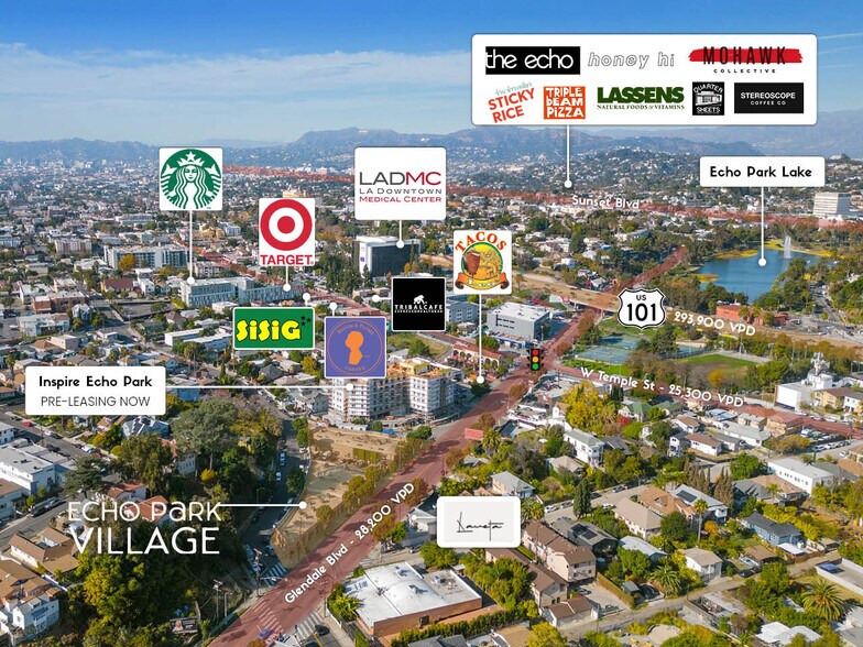 301-343 N Glendale Blvd, Los Angeles, CA à louer - Photo de l’immeuble – Image 2 sur 12