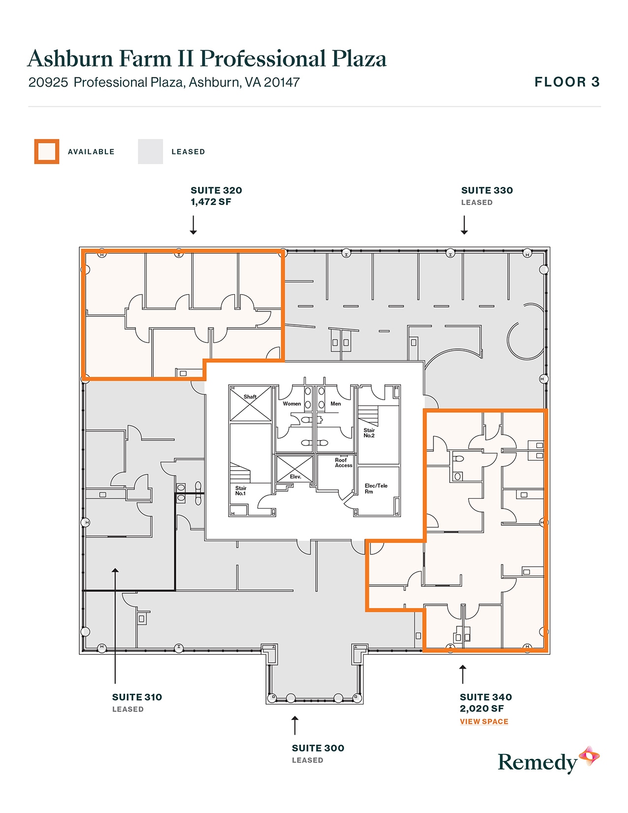 20925 Professional Plz, Ashburn, VA à louer Plan d’étage– Image 1 sur 1