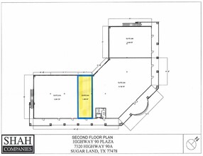 7320 Highway 90A, Sugar Land, TX à louer Plan d’étage– Image 2 sur 3