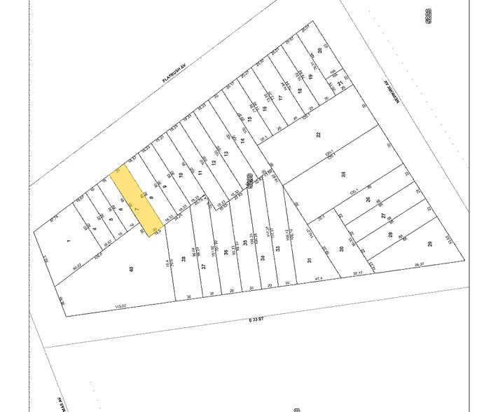 1228 Flatbush Ave, Brooklyn, NY à vendre - Plan cadastral – Image 3 sur 3
