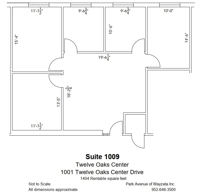 600 Twelve Oaks Center Dr, Wayzata, MN à louer Plan d’étage– Image 1 sur 1