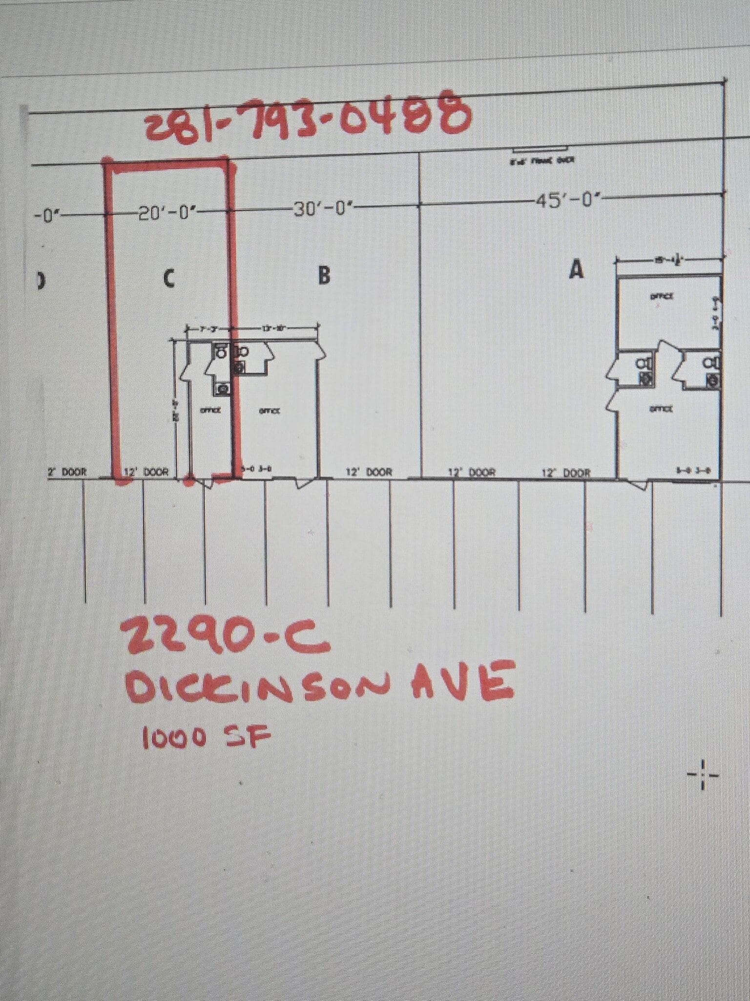 2290 Dickinson Ave, League City, TX à louer Plan d’étage– Image 1 sur 1