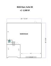 8626 Dyer St, El Paso, TX à louer Plan de site– Image 1 sur 1
