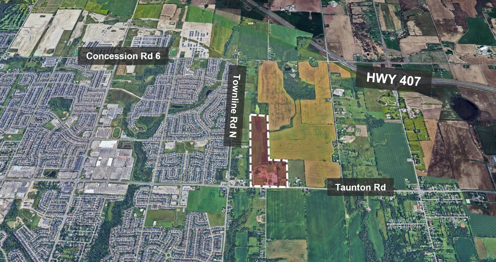 1432 Taunton Rd E, Oshawa, ON à vendre - Aérien – Image 1 sur 8