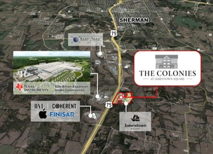 US-75 & Akers Road, Sherman, TX - Vue aérienne  vue de carte - Image1