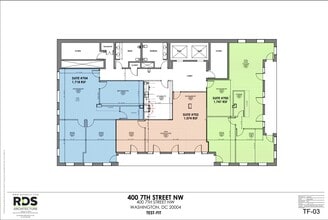 400 7th St NW, Washington, DC à louer Plan d’étage– Image 1 sur 1