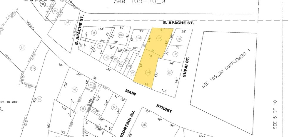 7 W Main St, Springerville, AZ à vendre - Plan cadastral – Image 2 sur 3