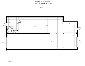 519-533 NE 34th St, Oakland Park, FL à louer Plan d’étage– Image 2 sur 4