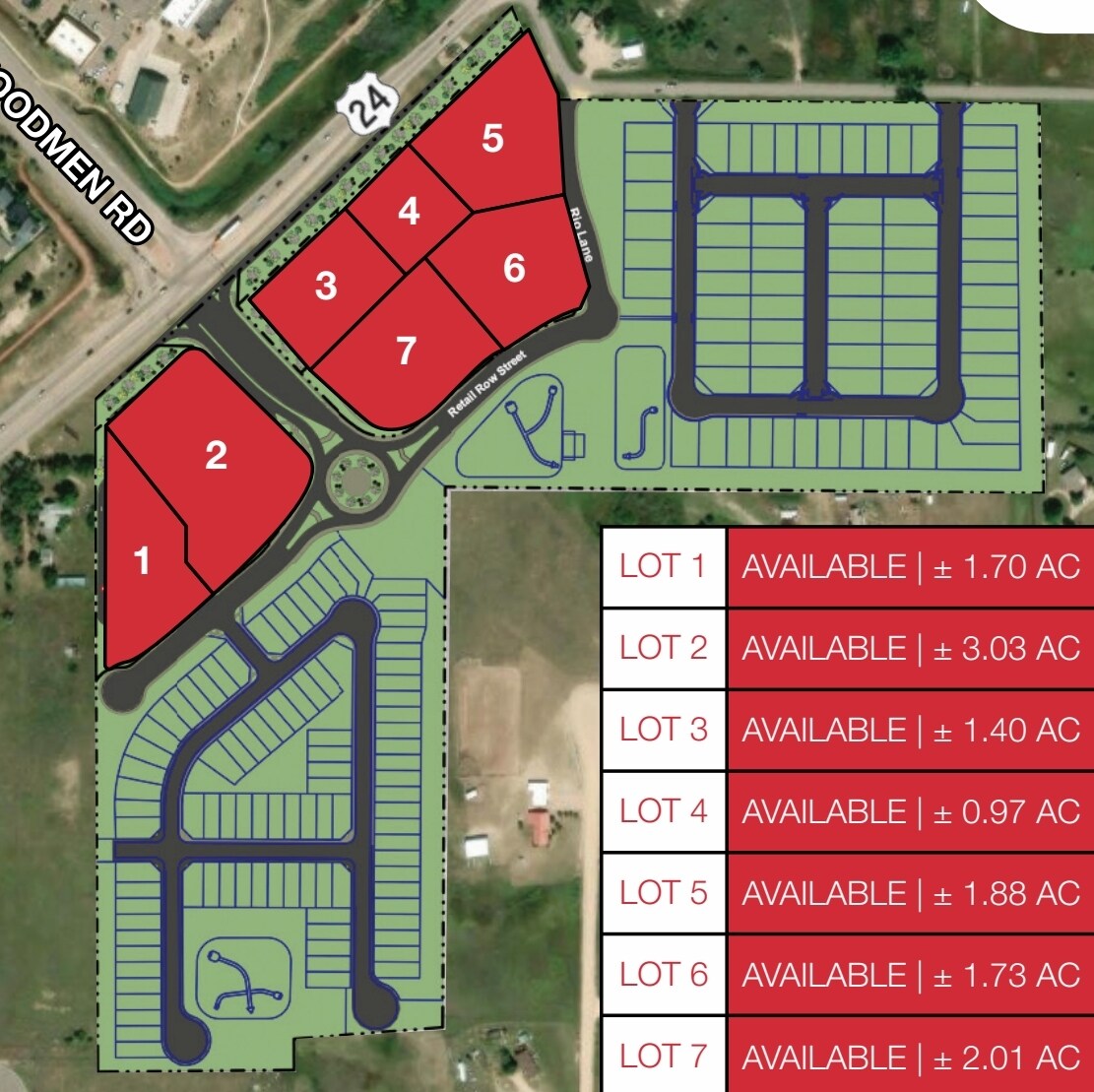 Woodmen Rd & HWY 24, Falcon, CO à vendre Plan de site– Image 1 sur 2