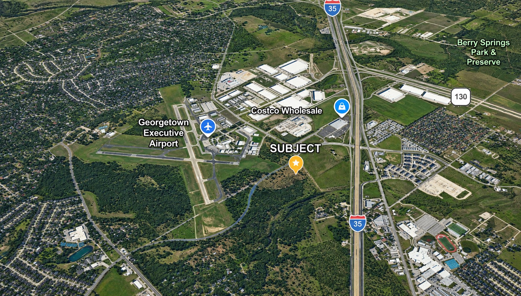 1200 AIRPORT RD, Georgetown, TX à vendre Aérien– Image 1 sur 2