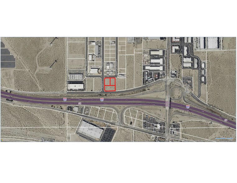 Rupert St & 20th Ave, N Palm Springs, CA à vendre - Aérien – Image 2 sur 2