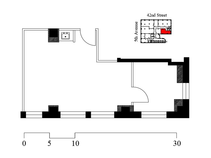 501 Fifth Ave, New York, NY à louer Plan d’étage– Image 1 sur 1
