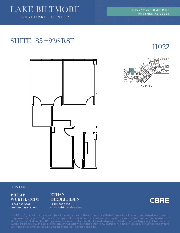11022-11024 N 28th Dr, Phoenix, AZ à louer Plan d’étage– Image 1 sur 1