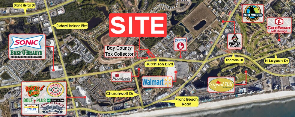 10510 Hutchison Blvd, Panama City Beach, FL à vendre - Photo de l’immeuble – Image 3 sur 9