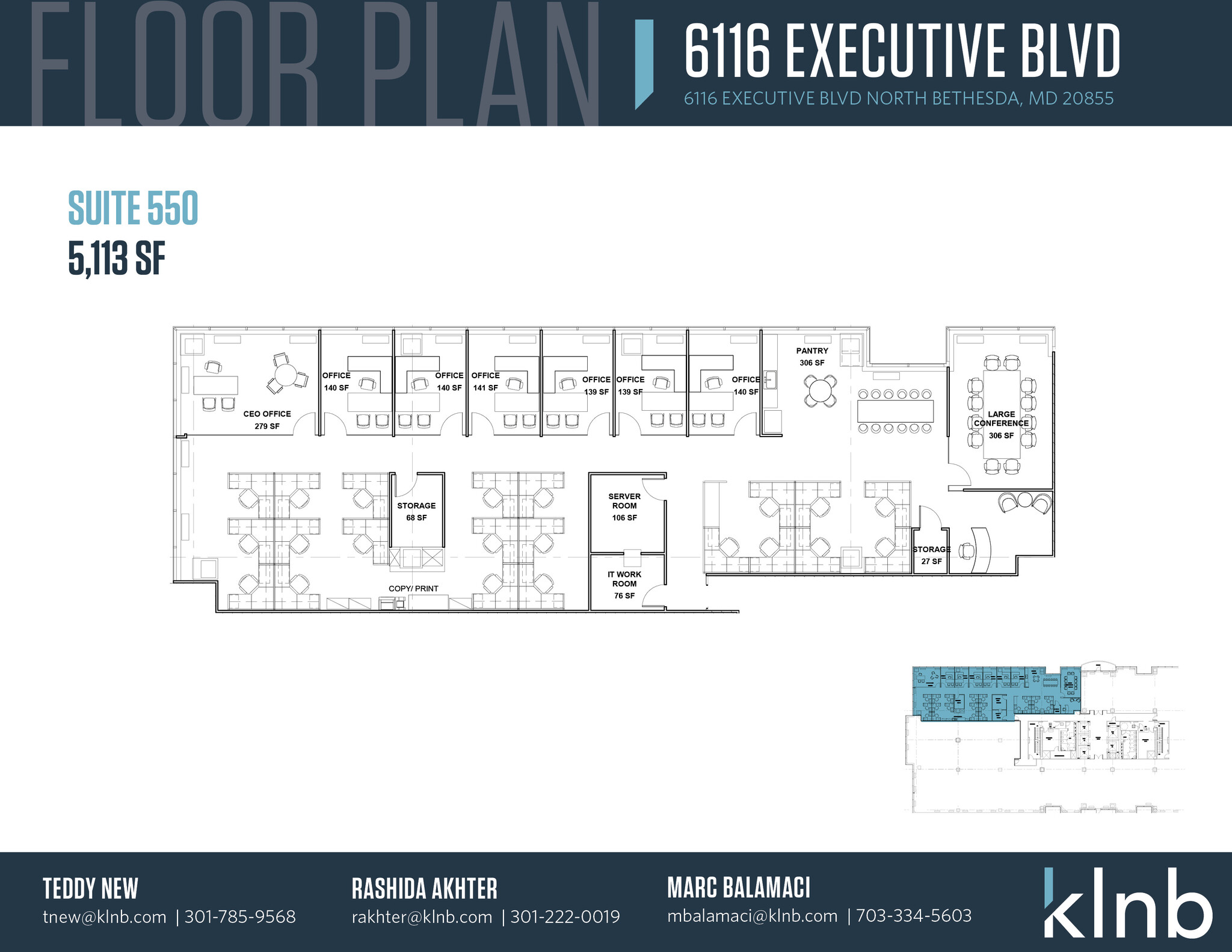 6116 Executive Blvd, Rockville, MD à louer Plan d’étage– Image 1 sur 1