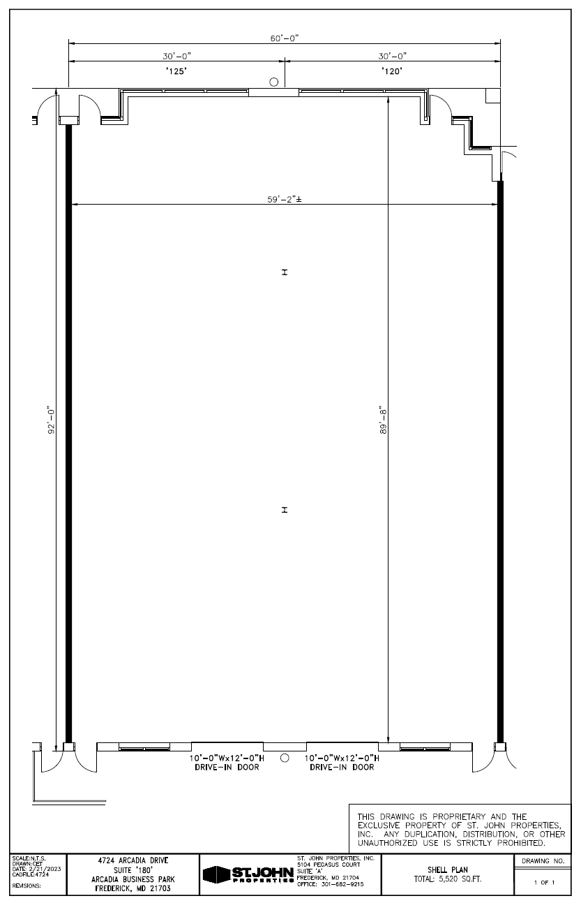 4714 Arcadia Dr, Frederick, MD à louer Plan d’étage– Image 1 sur 1